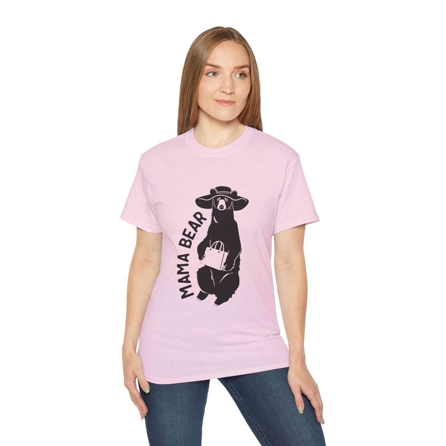 Unisex Family T-Shirt - Mama Bear Pink