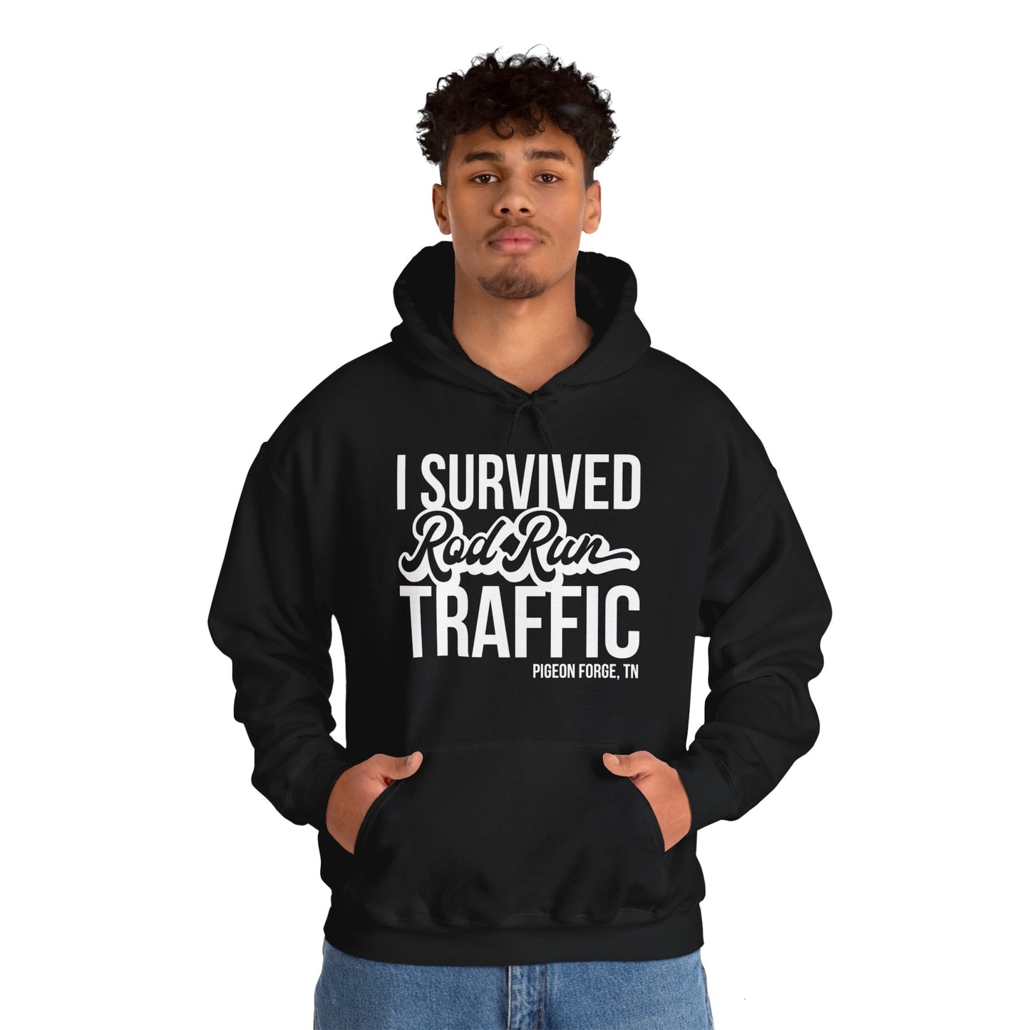 Unisex Hoodie - I Survived Rod Run Traffic