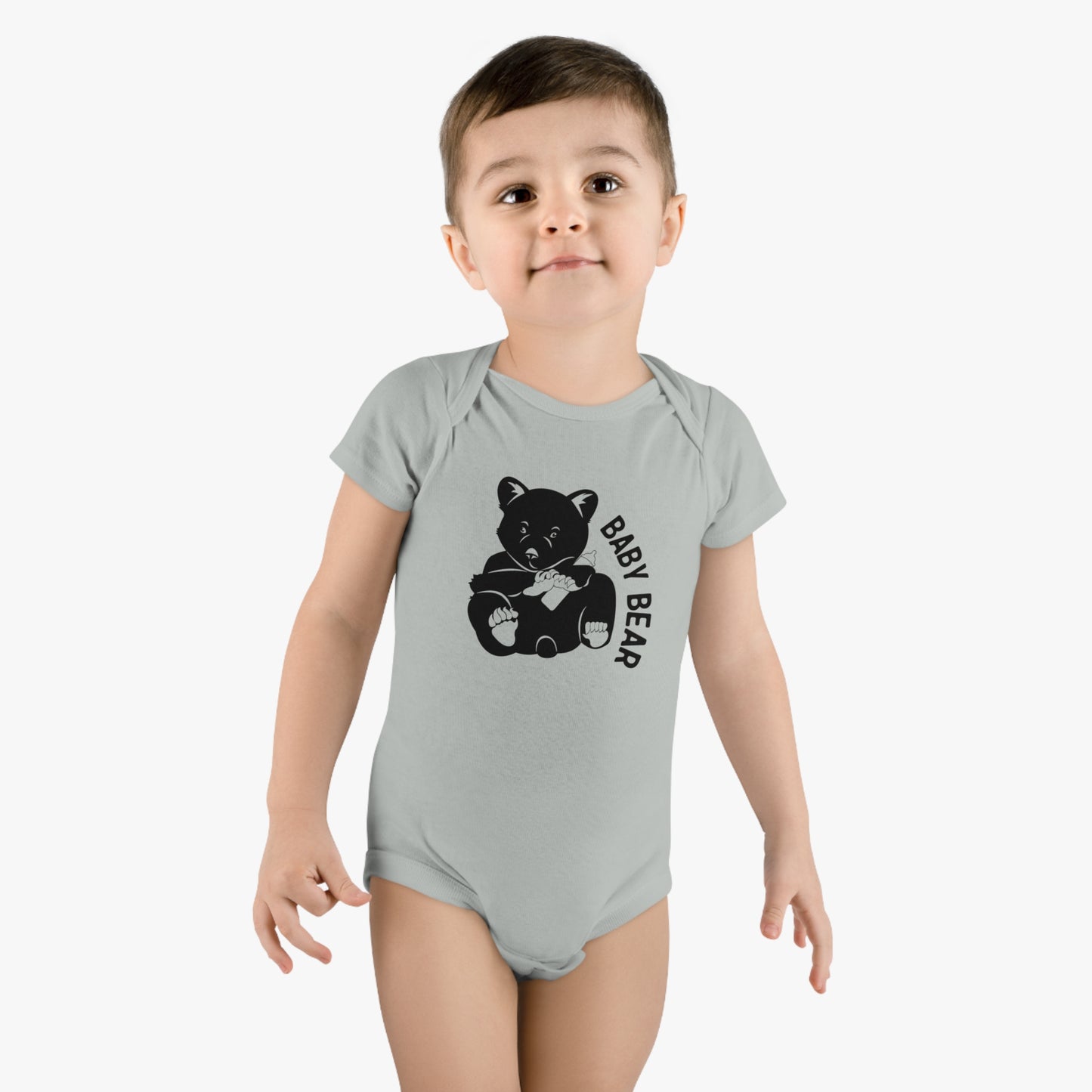 Baby Family T-Shirt Onesie® - Baby Bear Gray