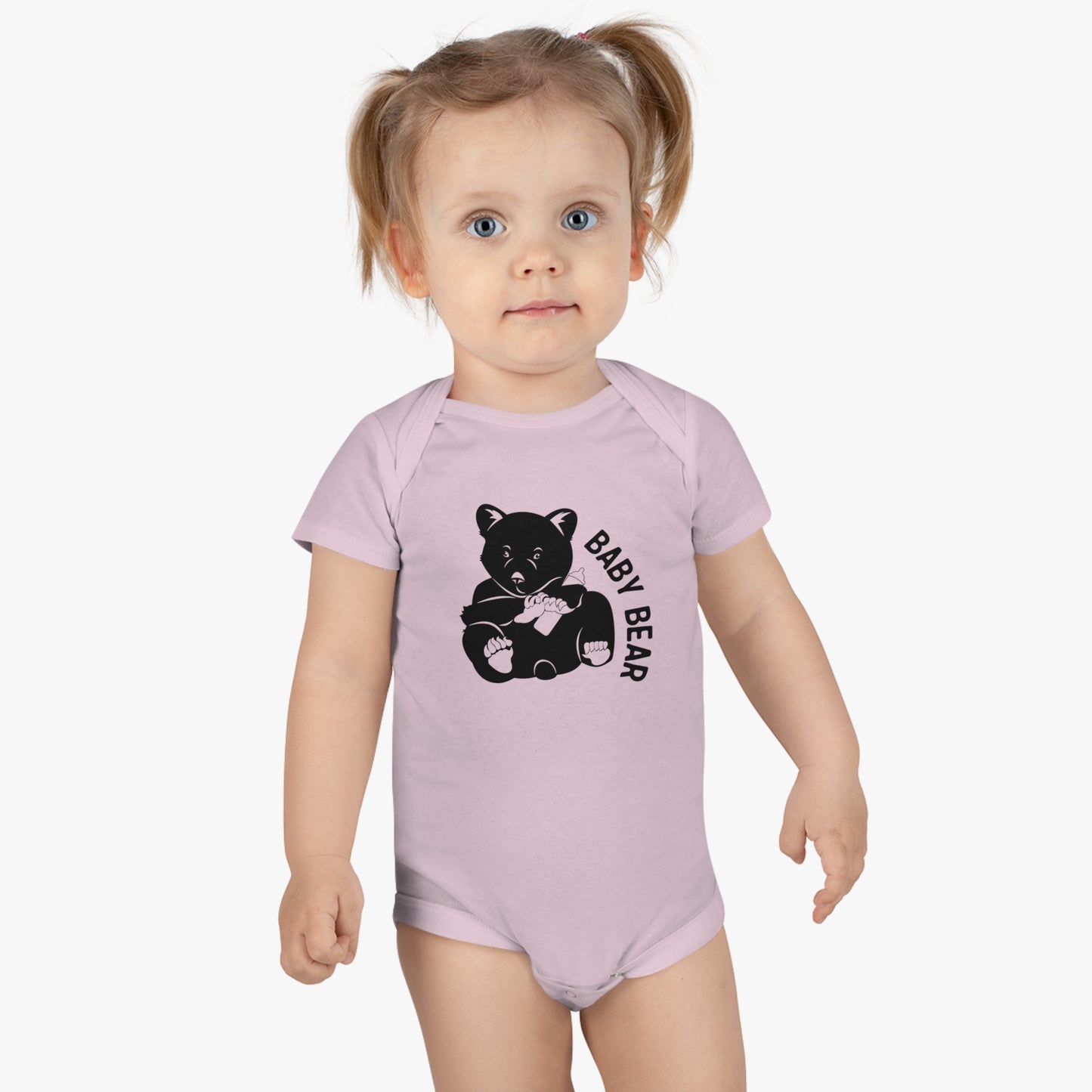 Baby Family T-Shirt Onesie® - Baby Bear Pink