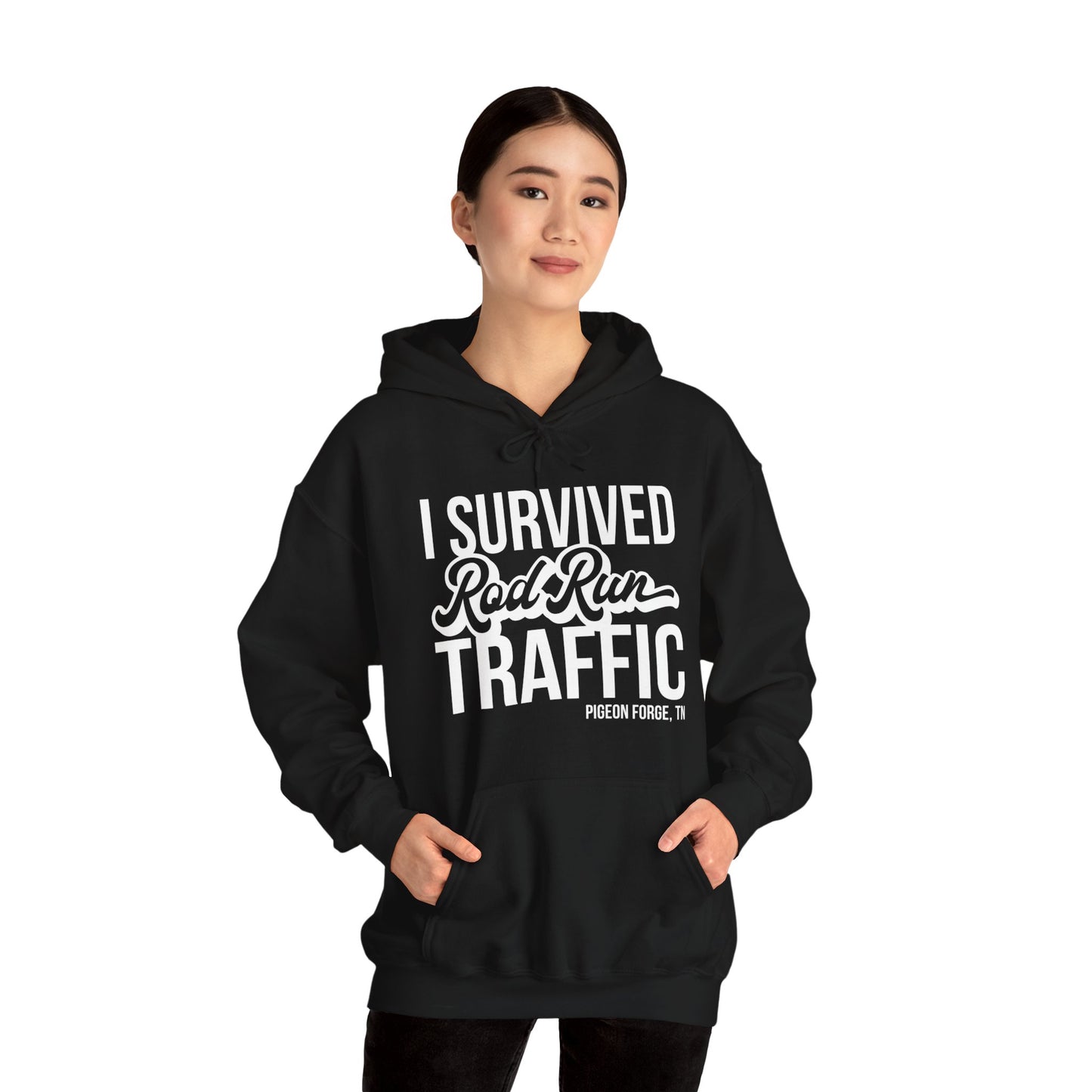 Unisex Hoodie - I Survived Rod Run Traffic
