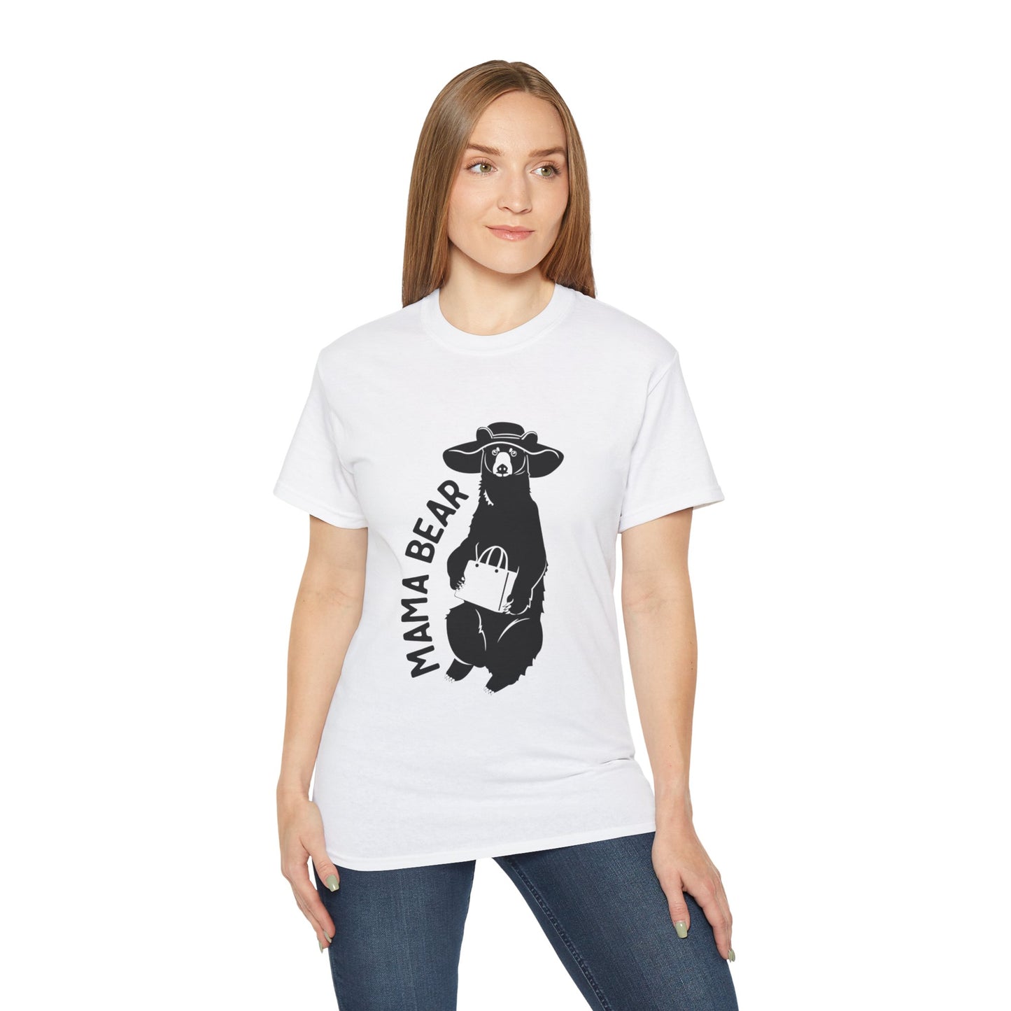Unisex Family T-Shirt - Mama Bear White