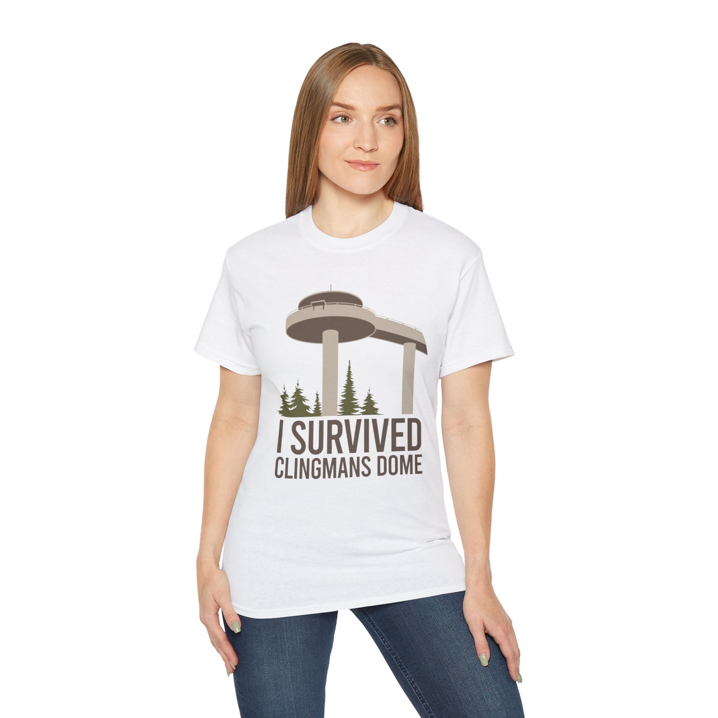 I Survived Clingman's Dome Unisex Ultra Cotton Tee