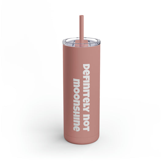 Definitely Not Moonshine, Tumbler 20oz Pink