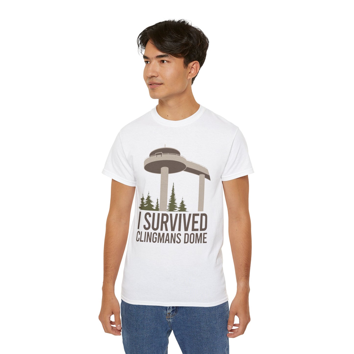 I Survived Clingman's Dome Unisex Ultra Cotton Tee