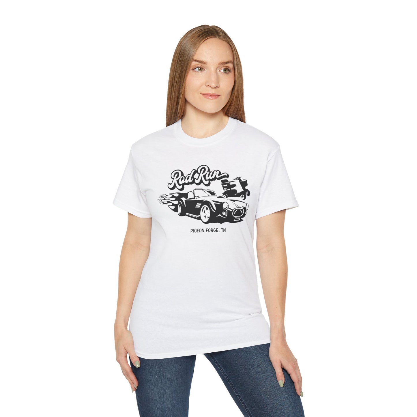 Unisex T-Shirt Rod Run Pigeon Forge White