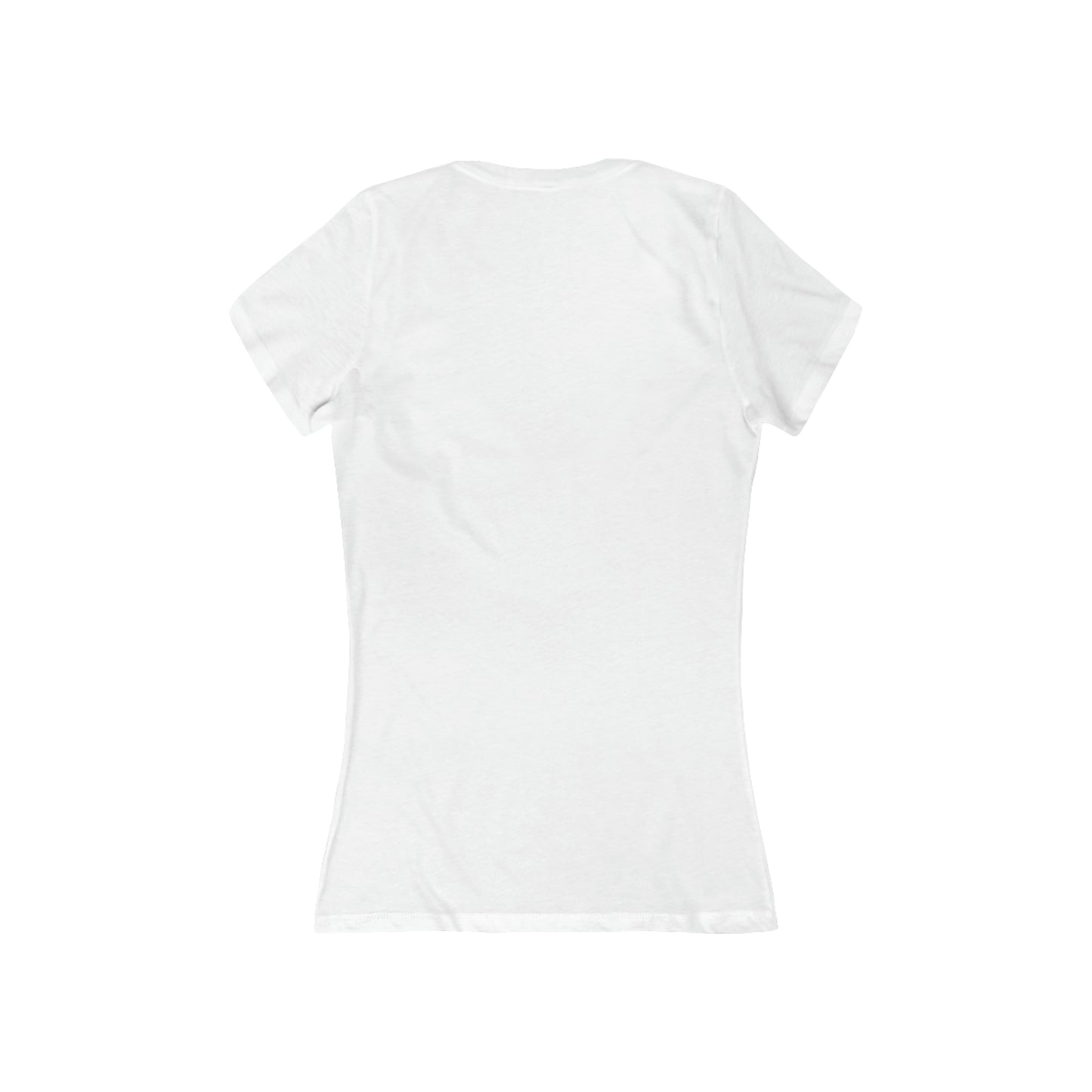 Women's Babydoll V-Neck Family T-shirt - Mama Bear White