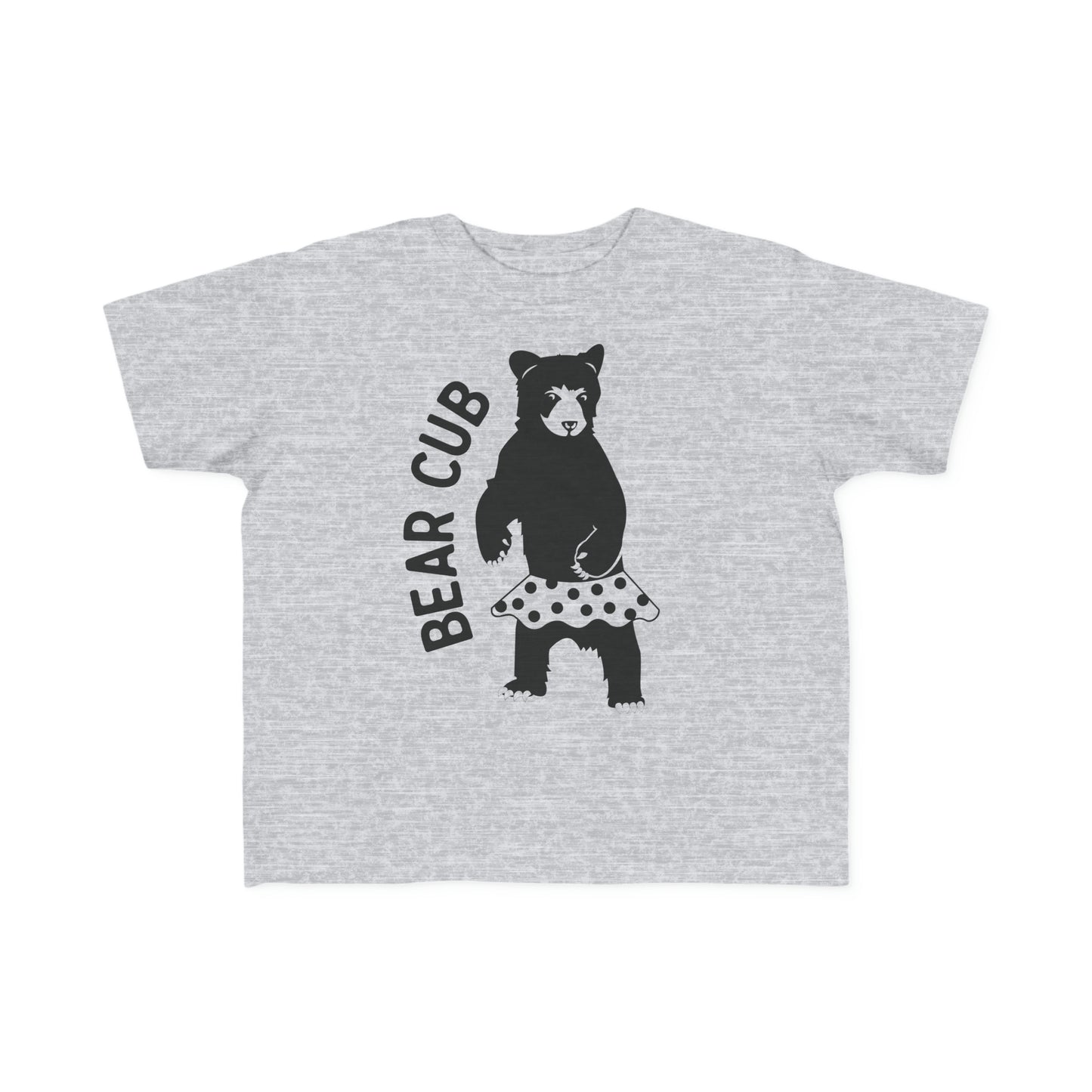 Toddler's Family T-Shirt - Bear Cub Gray (Girls)