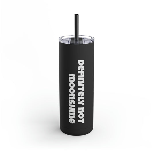 Definitely Not Moonshine, Tumbler 20oz Black