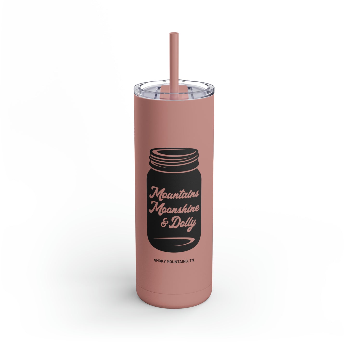 Mountains Moonshine & Dolly Tumbler, 20oz Pink