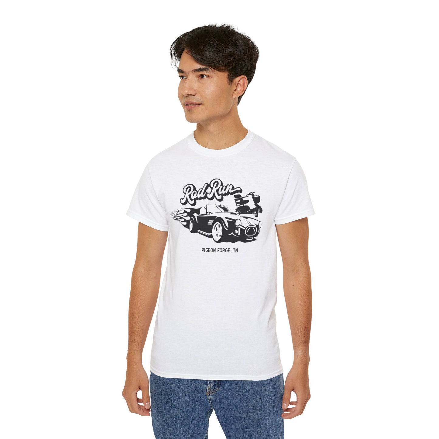 Unisex T-Shirt Rod Run Pigeon Forge White