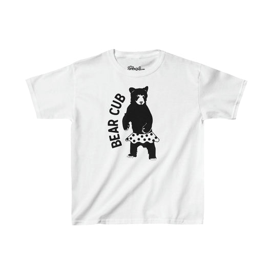Kid's Family T-Shirt - Bear Cub White (Girls)