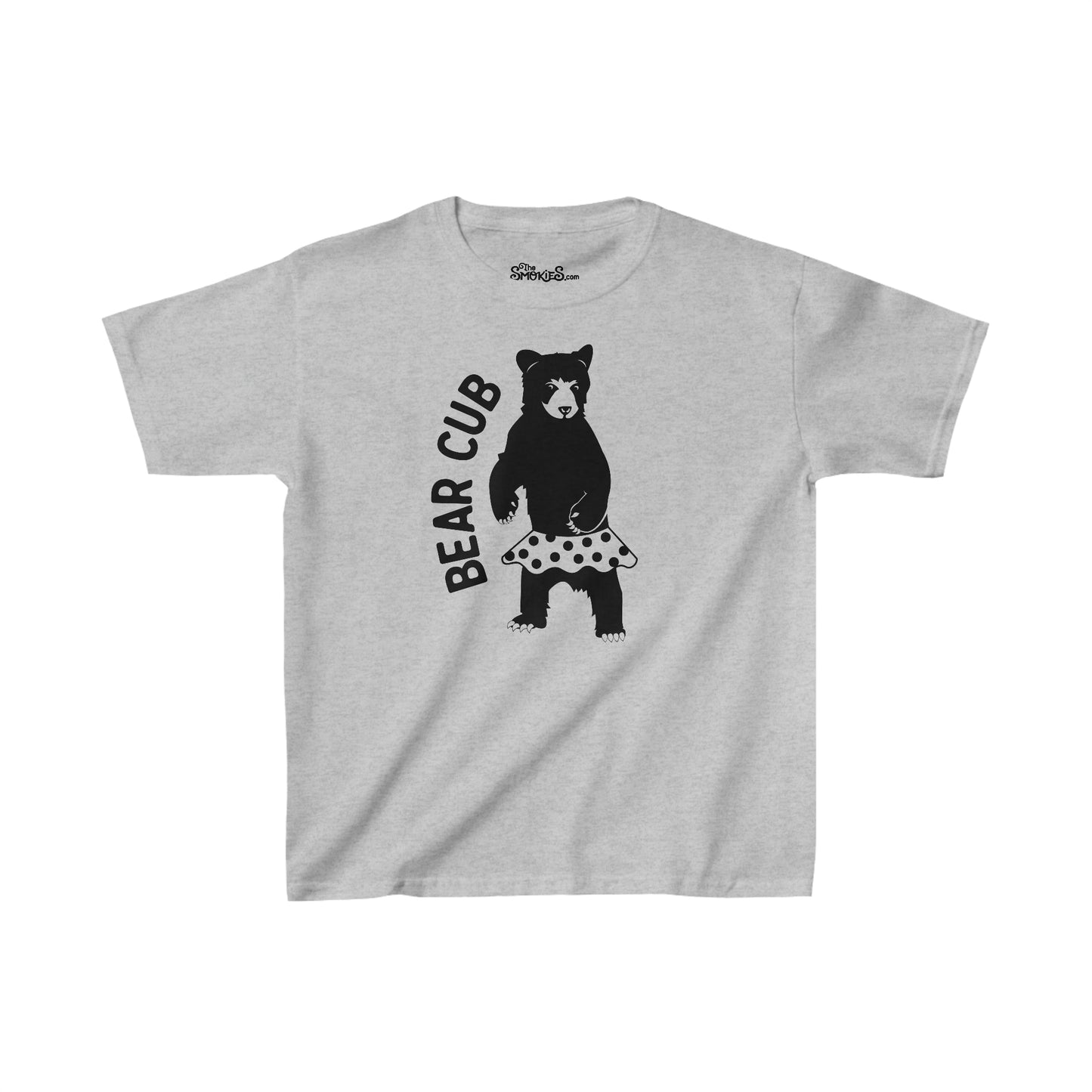 Kid's Family T-Shirt - Bear Cub Gray (Girls)