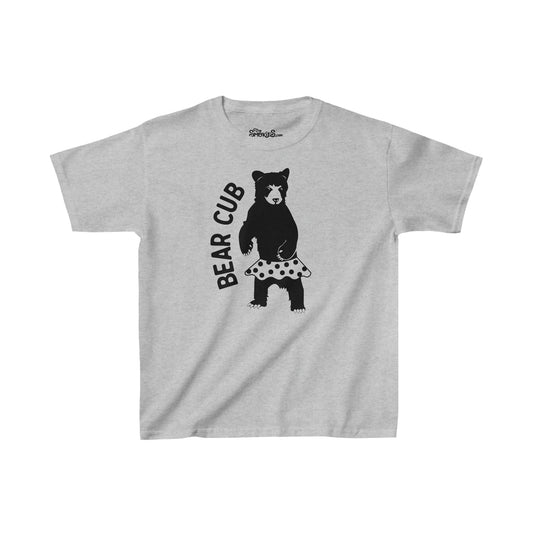 Kid's Family T-Shirt - Bear Cub Gray (Girls)