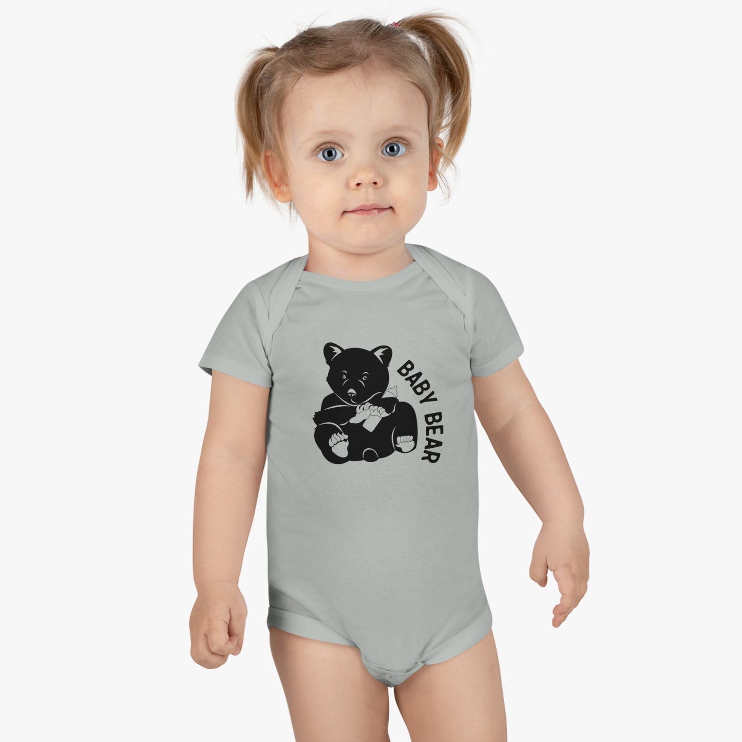Baby Family T-Shirt Onesie® - Baby Bear Gray
