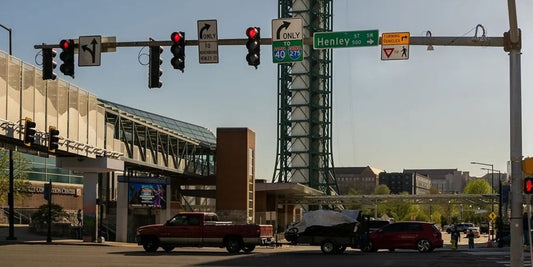 downtown knoxville with the sunsphere in the background