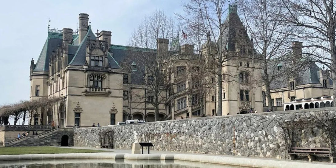 exterior of biltmore estate in asheville north carolina