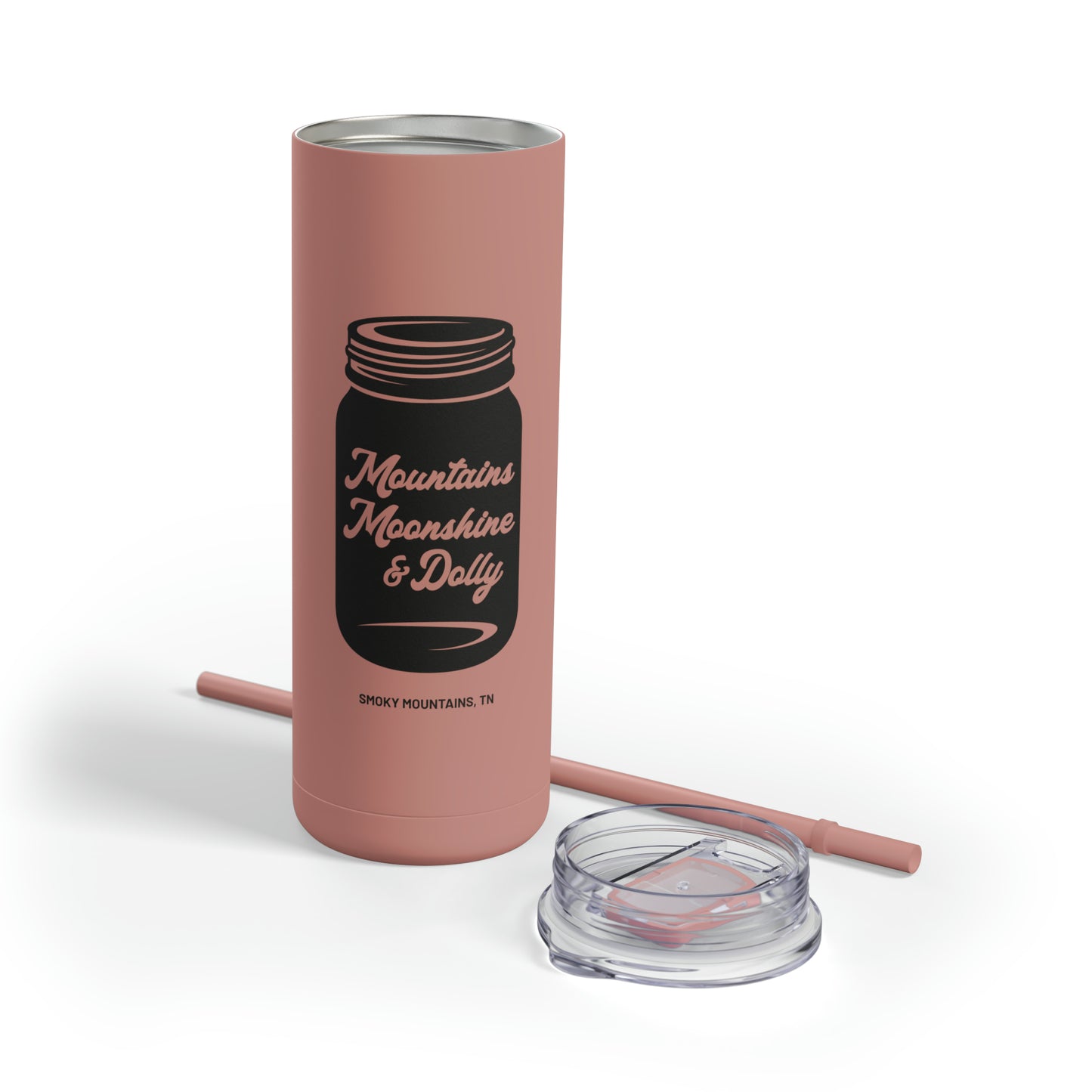 Mountains Moonshine & Dolly Tumbler, 20oz Pink