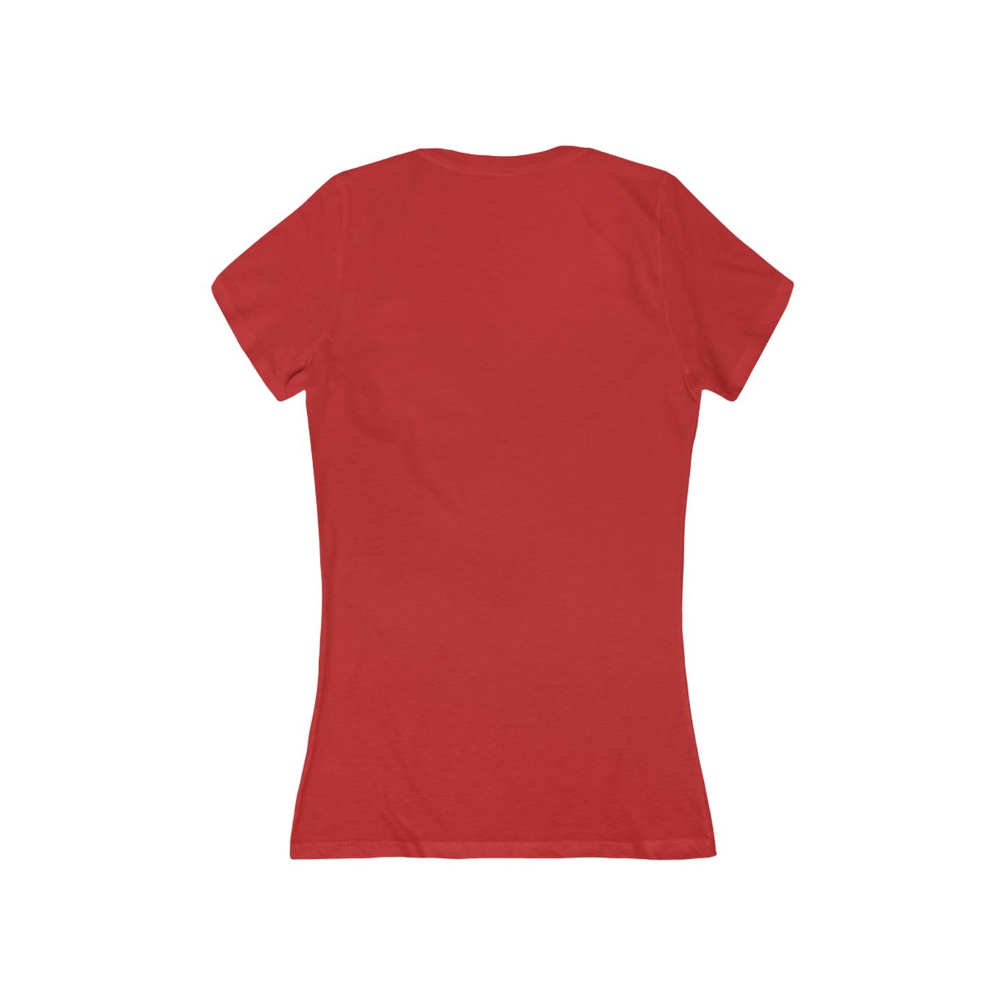 Women's Babydoll V-Neck Family T-shirt - Mama Bear Red