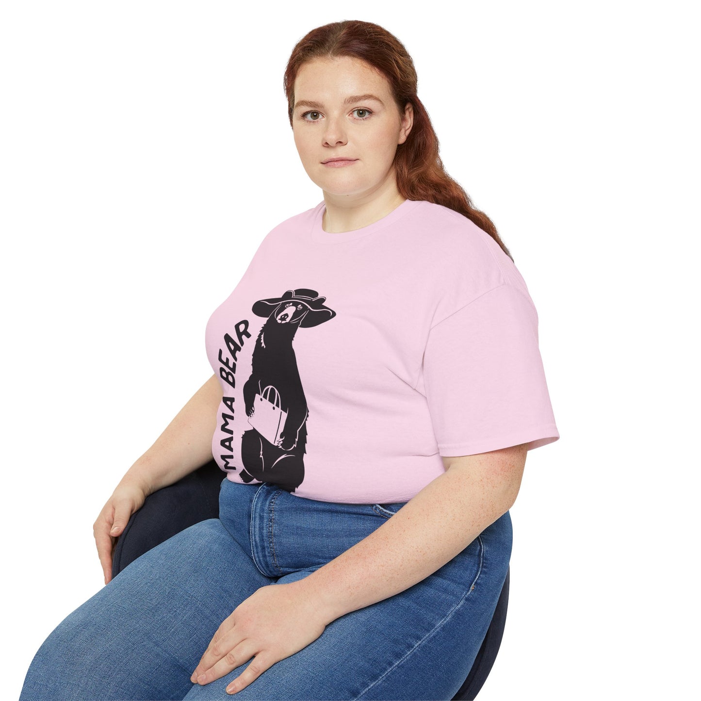 Unisex Family T-Shirt - Mama Bear Pink