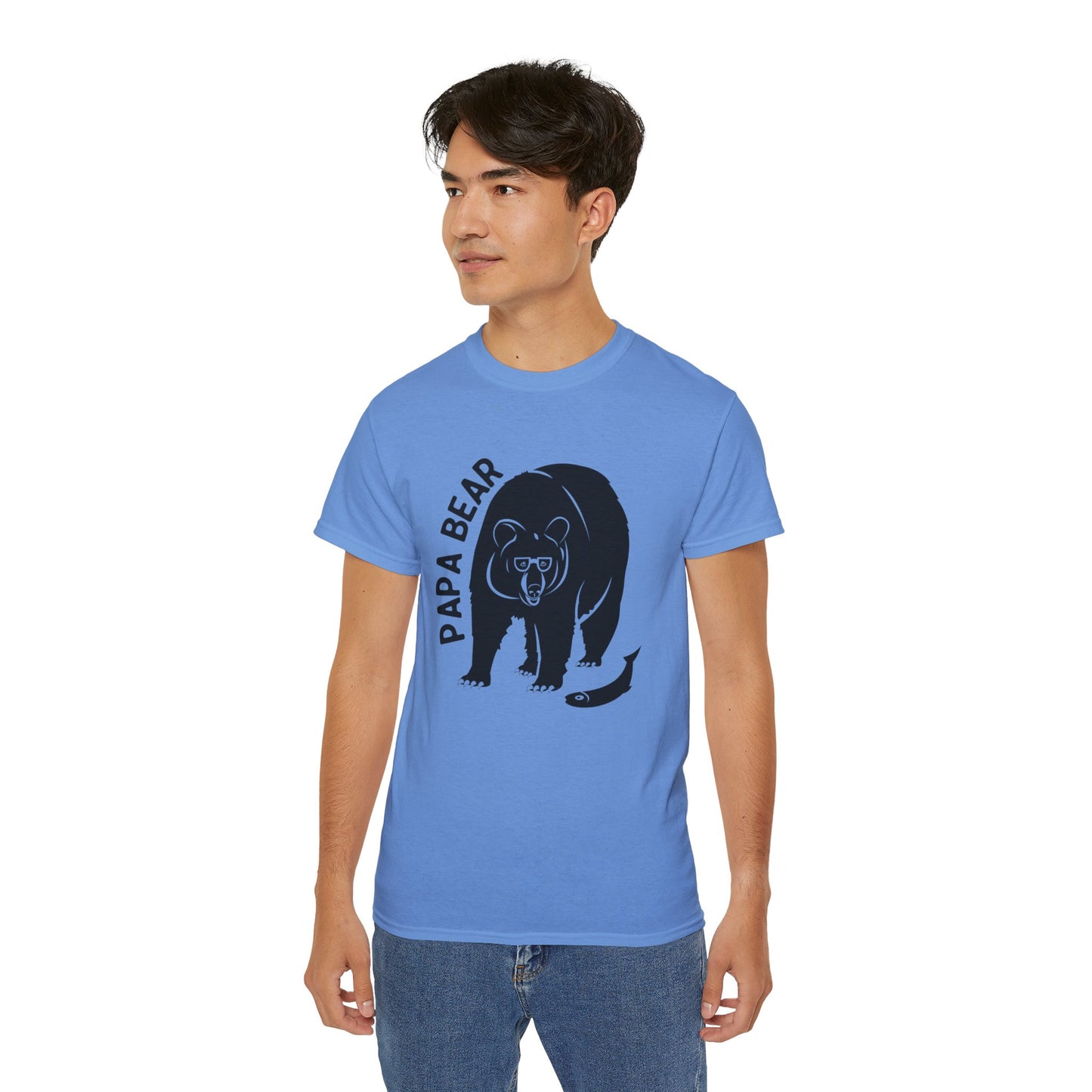 Unisex Family T-Shirt - Papa Bear Blue