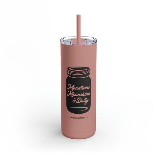 Mountains Moonshine & Dolly Tumbler, 20oz Pink