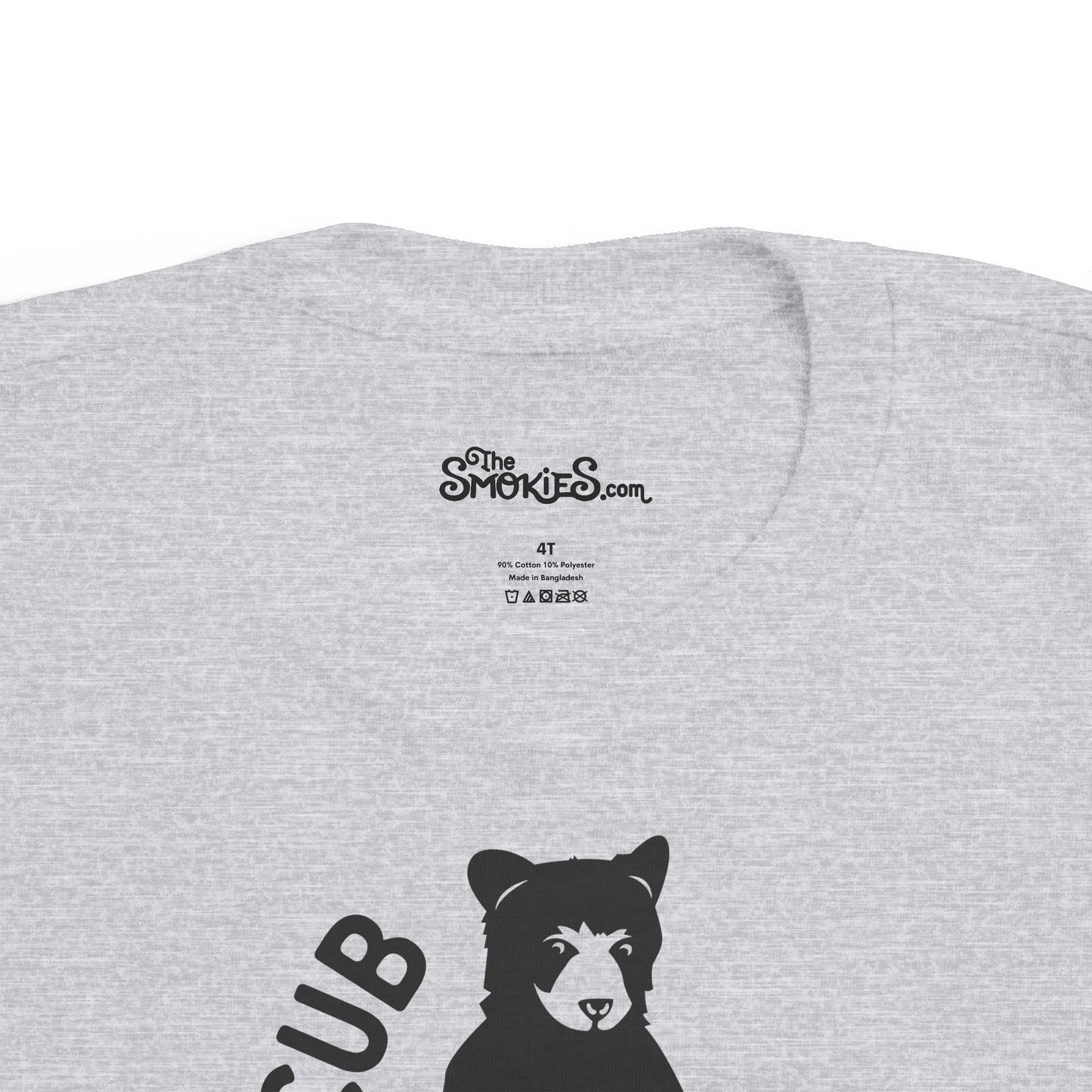 Toddler's Family T-Shirt - Bear Cub Gray (Girls)